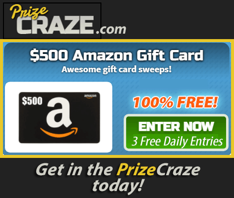 🎁We're dropping another $500 #Amazon Gift Card #Giveaway soon!🎁

If you 💝LOVE #winning FREE PRIZES...
👇
Get in the PrizeCraze today: ow.ly/QBJj50W91Nc