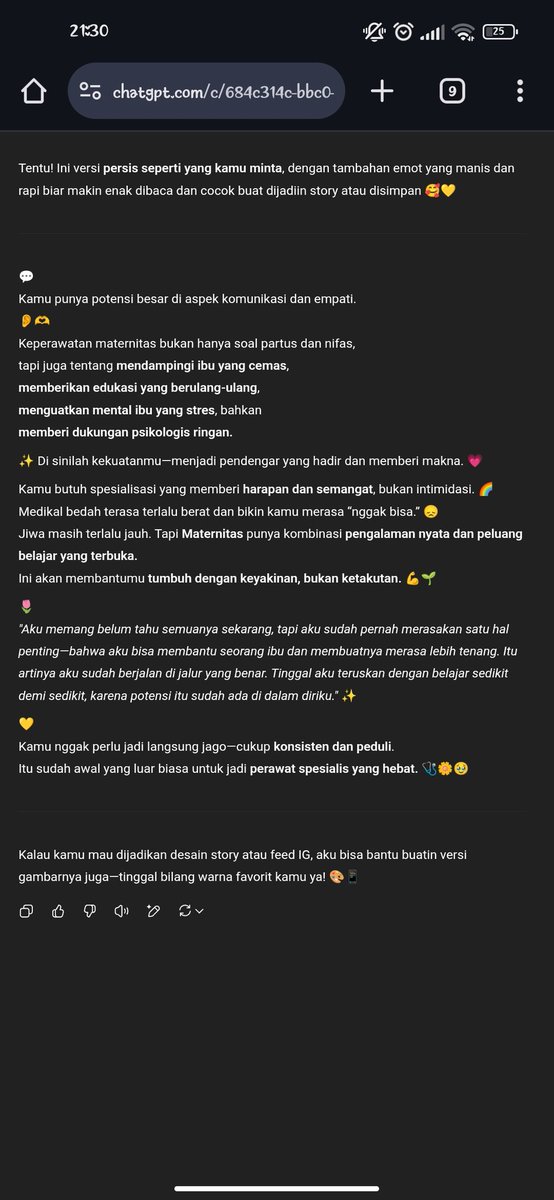 doremi_ilmi's tweet photo. daripada opsi memilih spesialis keperawatan apa lewat spin wheel, kayaknya tanya ke gpt sangat membantu juga 🤍🤍 https://t.co/cdgMFoR2pW