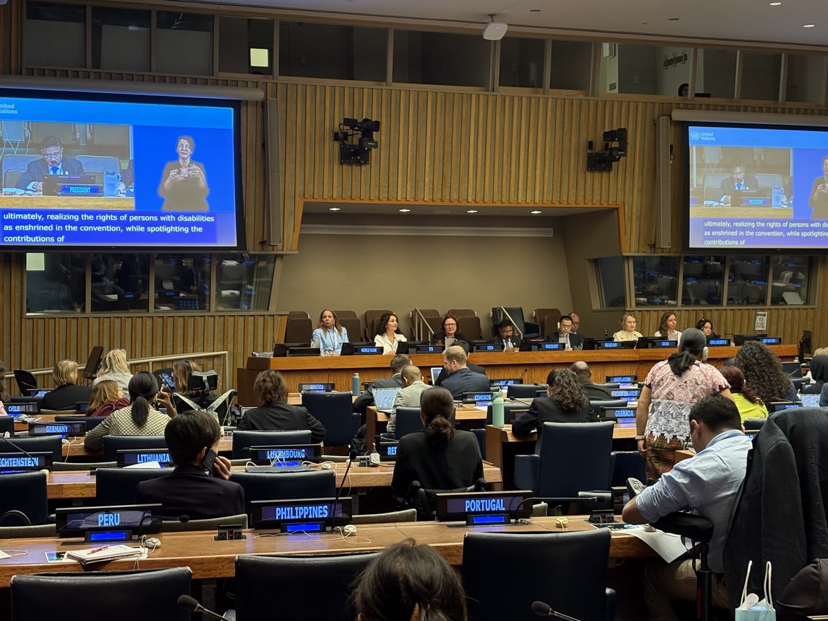ITUatUNHQ's tweet photo. At #CoSP18, @ITU reaffirms its global leadership in digital accessibility—empowering equitably persons with disabilities through ICT, thus driving an inclusive digital transformation worldwide.
#CRPD18 #DigitalInclusion #Tech4Inclusion #ICTAccessibility #ICT4All https://t.co/m0IAEhM0lk