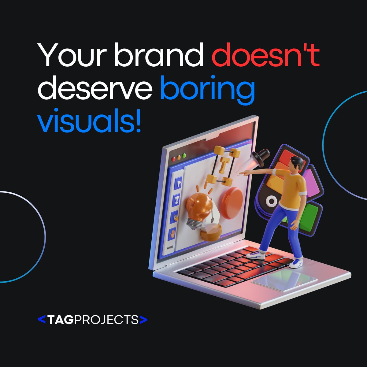 tagprojectsza's tweet image. 🚫 Boring visuals? Not on our watch.

Your brand deserves content that stops the scroll and leaves a lasting impression.
Let TAGPROJECTS bring your social media to life.

#VisualMarketing #SocialMediaDesign #TAGPROJECTS #CreativeContent #BrandSuccess
