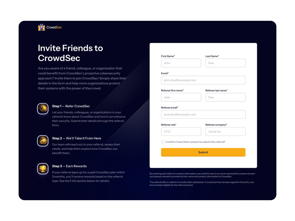 JaneRosello's tweet photo. ✨ Referral page design for a cybersecurity platform https://t.co/TC28f2VqAM