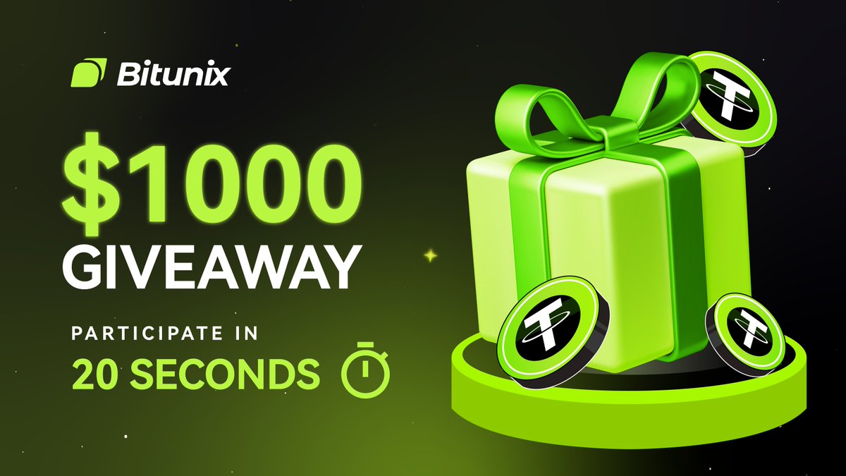 🎁 $1000 GIVEAWAY!

How to participate 👇
1️⃣ Follow <a href="/BitunixOfficial/">Bitunix</a>, RT &amp; Tag Friends
2️⃣ Follow us on coinmarketcap.com/community/prof…
3️⃣ Follow us on instagram.com/bitunixofficial

📅 The 8 winners of the USDT Bonus will be announced on June 20th 🍀 Good luck!