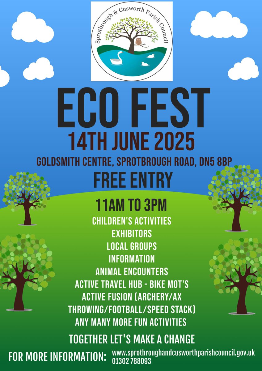 Wondering what to do this Saturday? 🤔 Come see us at Sprotbrough Eco Festival and find out more about your local river.
Theres going as well as lots of other exhibitors. ♻️ 💧