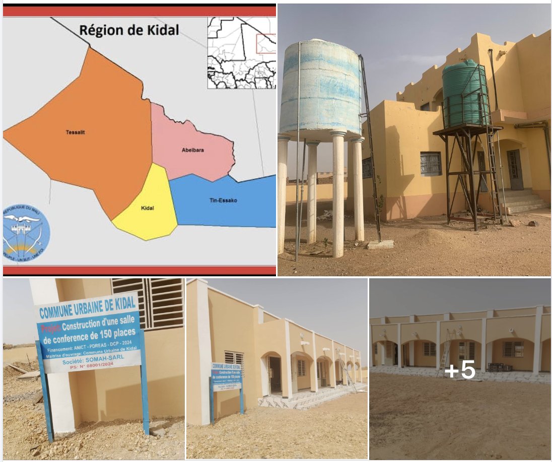 PDREASMali's tweet photo. La Contribution exceptionnelle du PDREAS à la reconstruction post-conflit de la région de Kidal s’élève à 770 millions 319 760 F CFA  sur 3 ans, 2021, 2023 et 2024.  

La région de Kidal est la huitième région administrative du Mali, située au nord-est du pays. Elle couvre une vaste superficie d'environ 260 000 km², ce qui en fait la deuxième plus grande région du Mali après Tombouctou, 497 926 km². La région de Kidal est divisée en 9 cercles depuis 2023 et est composée de 29 arrondissements et de 31 communes. Sur le fonds de la Dotation Conditionnelle de Performance (DCP) du Projet de Déploiement des Services de l’État pour l’Amélioration des Services (PDREAS), la région de Kidal aura reçu de ce projet du Gouvernement du Mali financé par la Banque mondiale, la Coopération suisse et l’Ambassade des Pays-Bas,  la somme total de 770 millions 319 760 F CFA  pour divers investissements sociaux de base. 

En 2021,  c’est un montant alloué de 173 865 614 FCFA pour  la construction de trois salles de classe et d’un bureau magasin à Touzek dans la Commune urbaine de Kidal pour 29 450 124  F CFA, la fourniture de mobiliers scolaires à Anefif pour 27 6Tin-essako à 40 342 957 F CFA, l’achat d'un groupe électrogène pour la commune rurale  d’Anefif à 45 395 000 F CFA et pour la commune d’Essouk à 49 893 778 F CFA, la  construction d’une clôture pour l’école d’Adjel-hoc 000 F CFA, la construction d’un poste de santé avancé à Intafouk dans la commune rurale d’Adjel-hoc pour un montant de 29 999 161 F CFA et la réalisation d’un forage équipé  au CSCOM de  Tin-essako pour 29 654 687 F CFA. 

En 2023,  c’est un montant alloué de 241 819 186 FCFA  pour l’électrification de la mairie de la commune urbaine de Kidal en système solaire pour un montant de 31 350 000 F CFA et la  réalisation d'un Forage à 25 650 000  F CFA, un forage équipé à Tin-essako et Adjel-hoc pour 61 902 634 FCFA et la fourniture et l’installation des équipements solaires sur 03 puits à Anefif pour la commune d’Essouk à 49 893 778 F CFA, la  construction d’une clôture pour l’école d’Adjel-hoc à 22 587 451 F CFA  et la réalisation d’un forage équipé à 26 600 000 F CFA. 

En 2024, c’est un montant alloué de 180 073 336 FCFA, pour la réalisation d'une salle de conférence de 150 places à la Mairie de la commune urbaine de Kidal pour un montant de 65 302 960 F CFA, la construction d'un marché à bétail et d’un forage équipé à Adjel-hoc pour 61 902 634 FCFA et la fourniture et l’installation des équipements solaires sur 03 puits à Anefif pour un montant de 52 867 742 F CFA.

#PDREASMali, @WBG_IDA , @ousmane_diagana , @WorldBank , @WorldBankAfrica , @WorldBankKenya , @tahirou_kalam , @gddedu , @ftchanatchana1 , @EdmondBagde , @mouslim_sidi , @patrickoetienne , @gango7 , @DiengWahab , @DDCMali , @NLauMali , @SwedeninML , @UNDP @UNDPAfrica , @UNDP_India