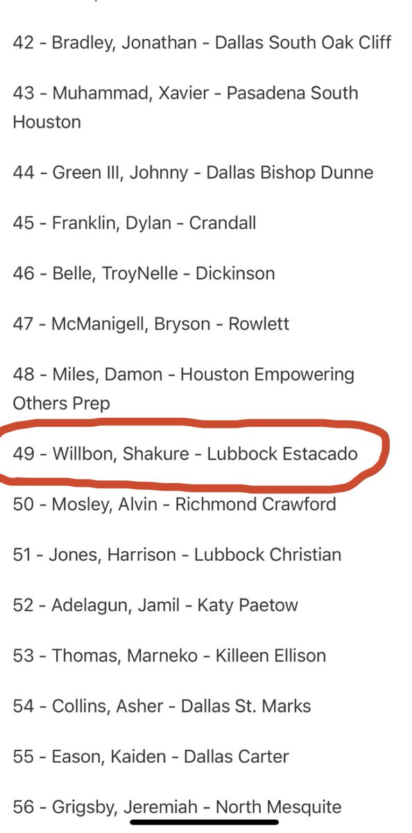 #49 in Texas thank you <a href="/TexasHoopsGASO/">TexasHoops/GASO 🔗</a> 🙏!