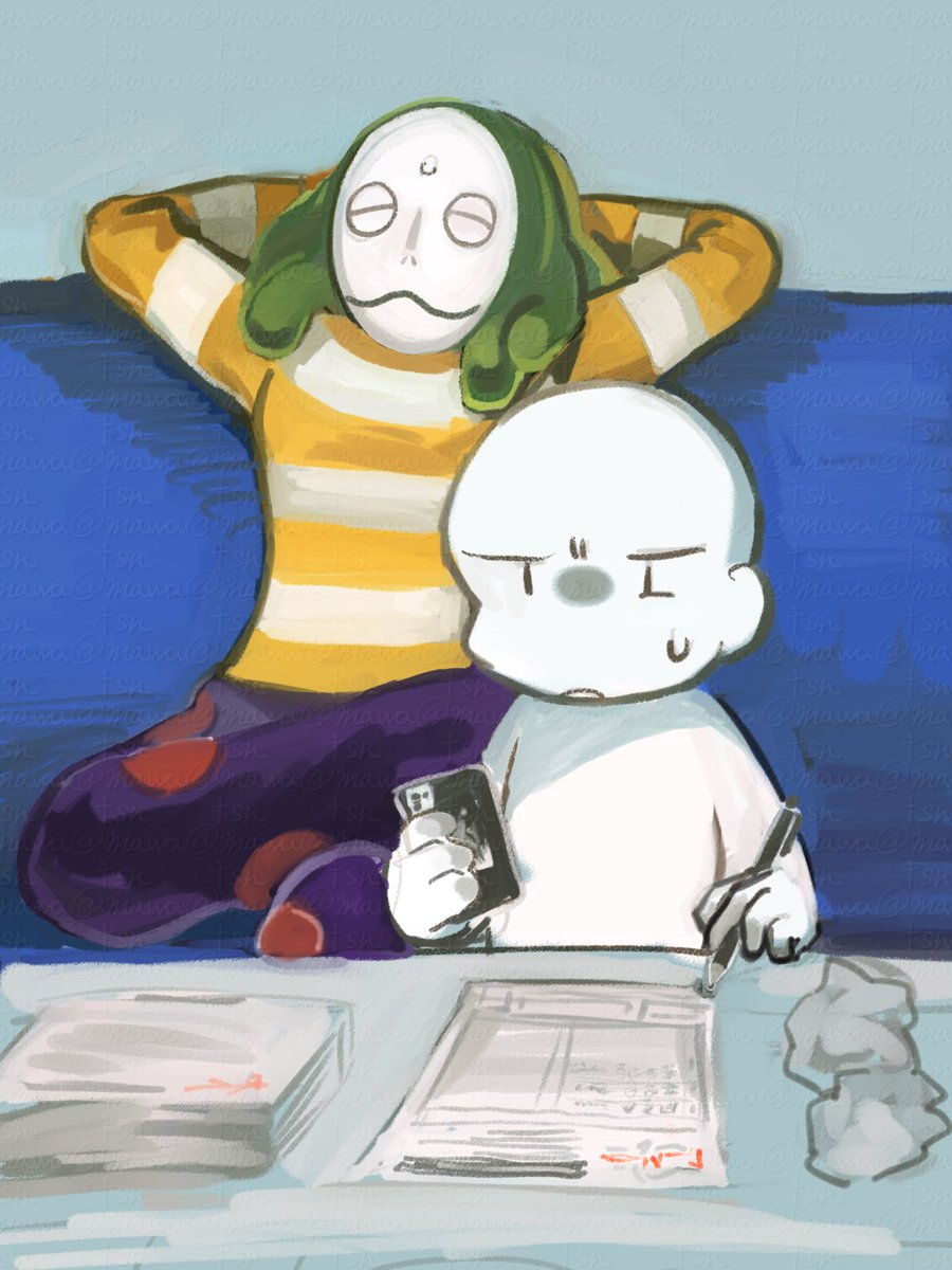 かくてーしんこくを書いてくれるやつはもてるらしいぎょーくんとぼくです