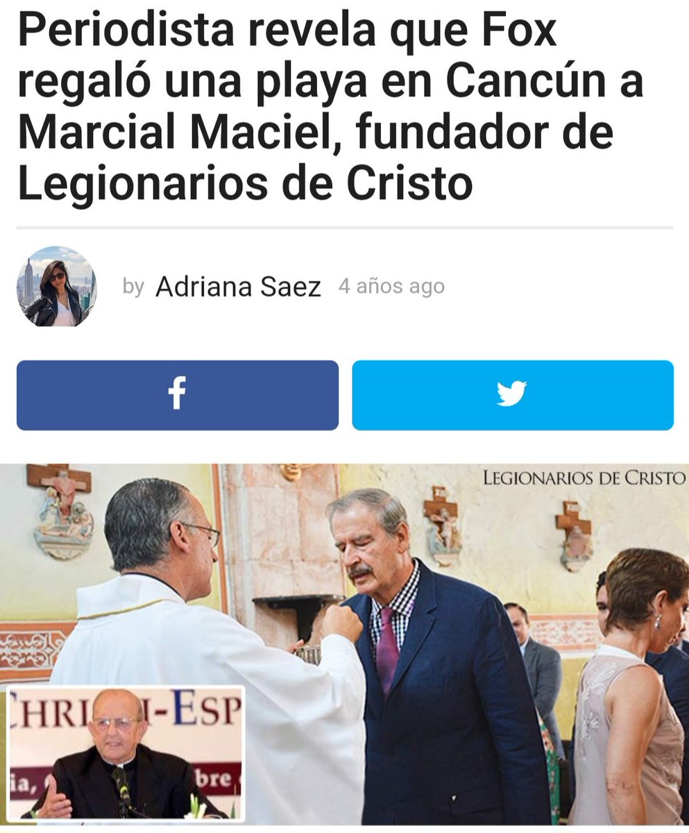 Investigando sobre el pedófilo que acaban de entambar, me encuentro que las ratas fox-sahagún le regalaron una playa en Cancún a la organización de pederastas. ¿Cuántas violaciones de menores seguirán llevando a cabo allí? 🤮🤮🤮