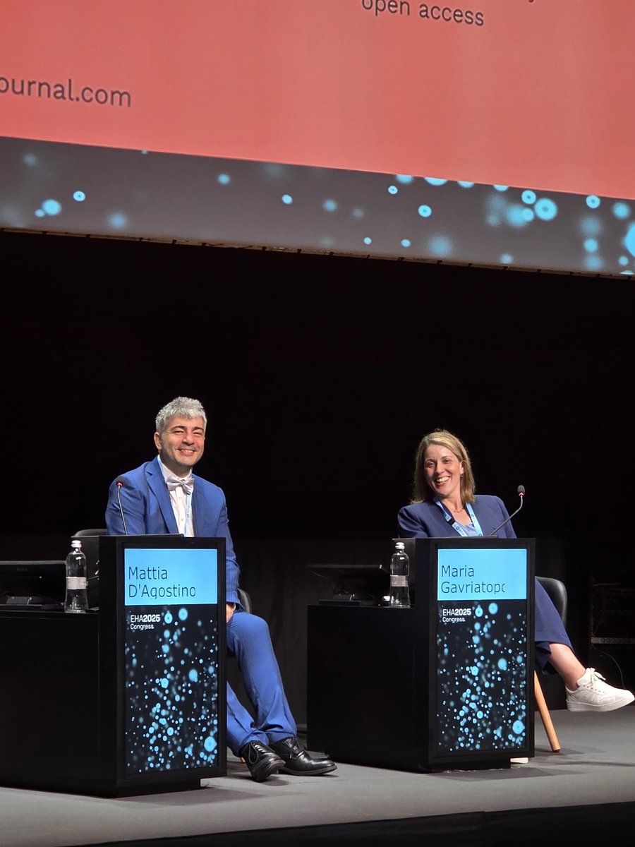 JohnNtan (@johnntanasis) on Twitter photo Dr Maria Gavriatopoulou <a href="/mgavriatopoulou/">mgavriatopoulou</a> co-chairs with Dr Mattia D'Agostino <a href="/Dagostino_MD/">Mattia D’Agostino</a> the session on Novel Prognostic Features in Plasma Cell Disorders #EHA2025 <a href="/UoATherapeutics/">Θεραπευτική Κλινική ΕΚΠΑ / NKUA Therapeutics</a> Dr Maria Gavriatopoulou <a href="/mgavriatopoulou/">mgavriatopoulou</a> co-chairs with Dr Mattia D'Agostino <a href="/Dagostino_MD/">Mattia D’Agostino</a> the session on Novel Prognostic Features in Plasma Cell Disorders #EHA2025 <a href="/UoATherapeutics/">Θεραπευτική Κλινική ΕΚΠΑ / NKUA Therapeutics</a>
