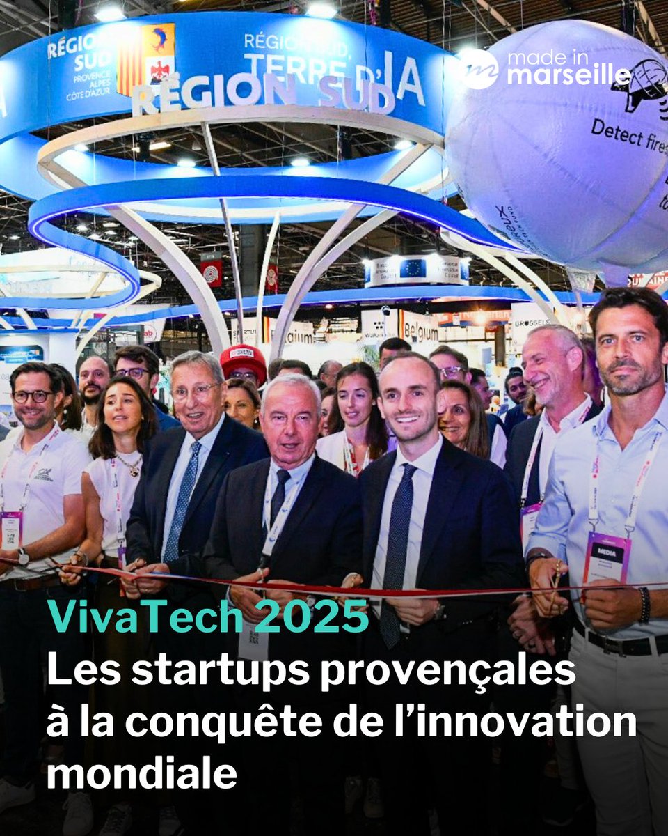 🚀 Les pépites technologiques de la région sont présentes à #VivaTech2025, portées par un écosystème d’accompagnement de plus en plus structuré ➡️ madeinmarseille.net/economie-marse…