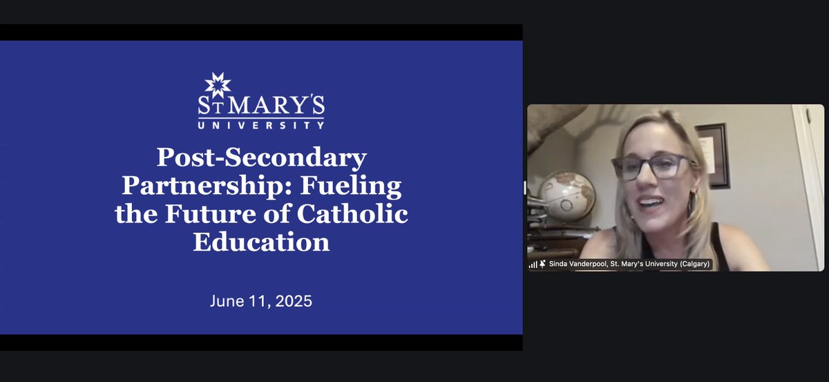 Thank you to Dr. Sinda Vanderpool, President of <a href="/StMarysUC/">St. Mary's U Calgary</a> , for leading our June ACSTA PD session on post-secondary partnerships in Catholic education. Insightful, inspiring, and future-focused! #IBelieveinCatholicEd