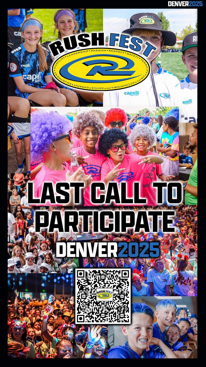 #RushFest 2025 - Last call!

Click below to register!👇
rushsoccer.com/rush-fest/