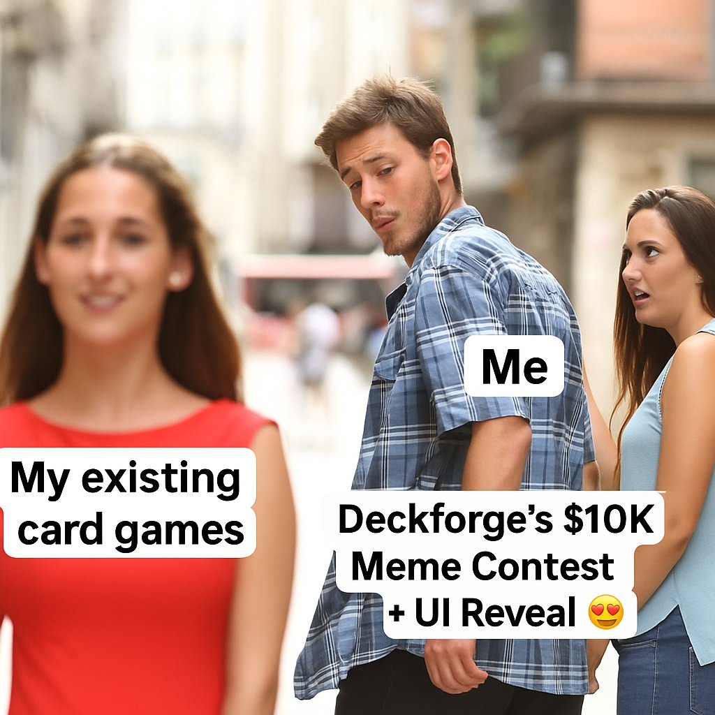 itsabhishek71's tweet photo. When your old card games just don’t hit the same…
Deckforge dropped a $10K meme contest and a UI that slaps 🔥🃏
@deckforge_labs
#Deckforge #CardGameRevolution #MemeContest #ClosedBeta #DeckforgeLabs https://t.co/zyEg5DOl6q