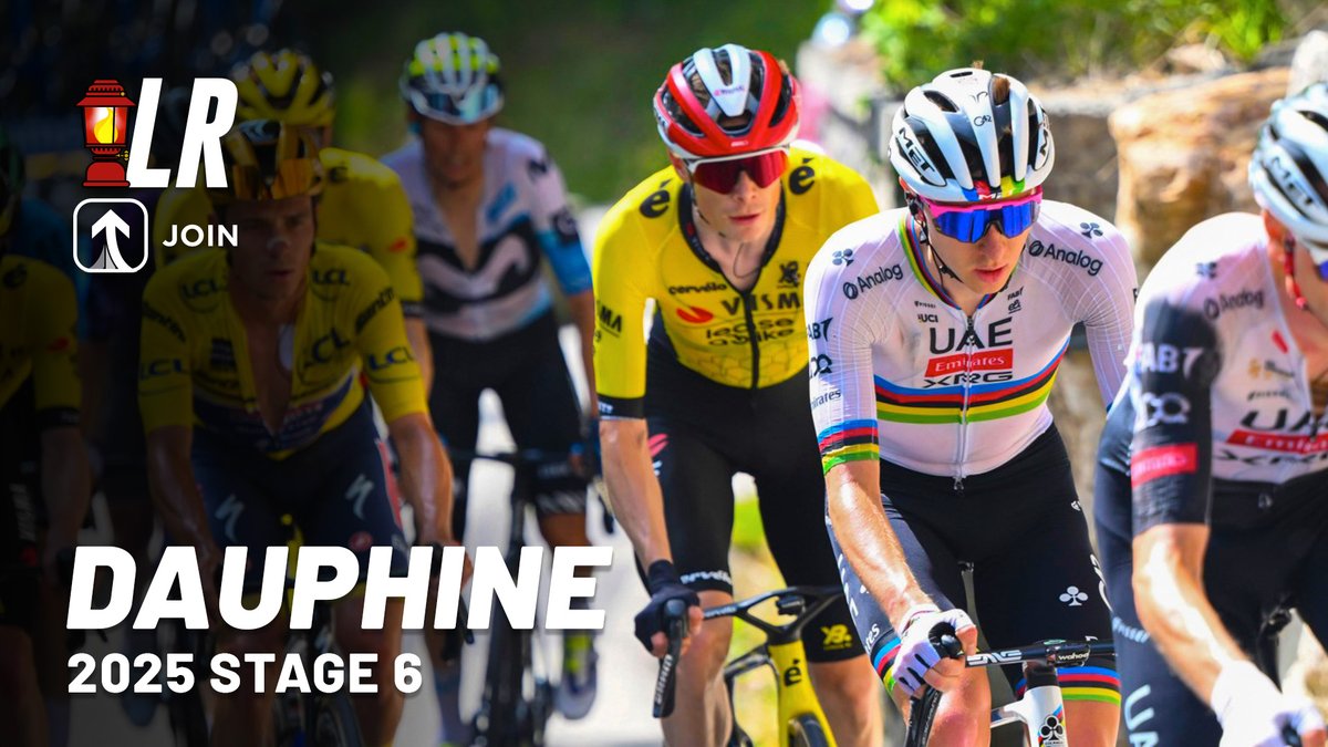 The first mountain-top finish in the heat of the #Dauphine 🔥🔥

Join Patrick &amp; Benji live as they recap the 6th stage ⤵️

📺 youtube.com/watch?v=4fQC3w…