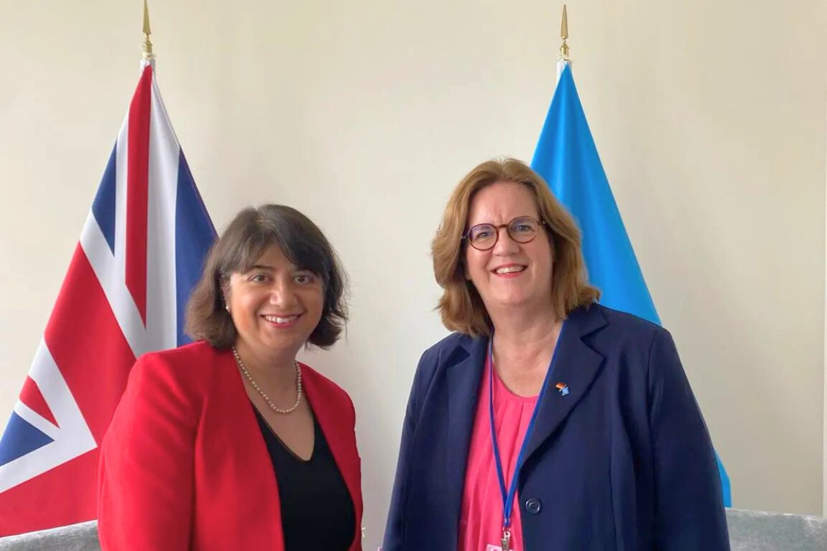 Disability Unit (@disabilitygovuk) on Twitter photo We’re committed to championing disability rights across the UK.
At #COSP18, Minister <a href="/SeemaMalhotra/">Seema Malhotra</a> met with <a href="/griese_kerstin/">Kerstin Griese</a> to reflect on the recent Global Disability Summit and the UK and Germany’s shared ambition to boost opportunity for disabled people at work 🇬🇧🇩🇪 We’re committed to championing disability rights across the UK.
At #COSP18, Minister <a href="/SeemaMalhotra/">Seema Malhotra</a> met with <a href="/griese_kerstin/">Kerstin Griese</a> to reflect on the recent Global Disability Summit and the UK and Germany’s shared ambition to boost opportunity for disabled people at work 🇬🇧🇩🇪