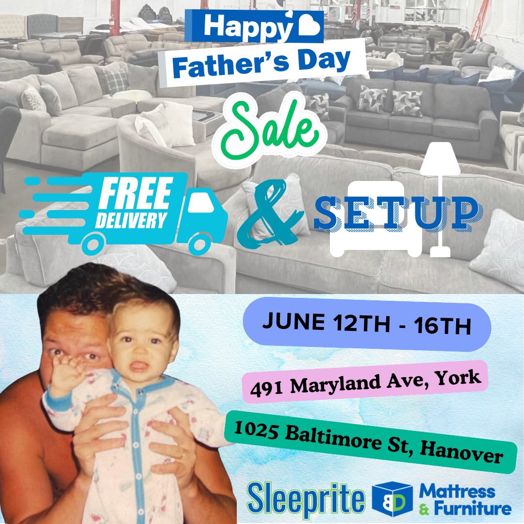 SleepriteMandF's tweet photo. 🎉 Father’s Day Sales Event – Happening Now!🎉  
💺Luxurious Furniture &amp; Mattresses at Unbeatable Prices  
🛏Upgrade Dad’s Comfort—Because He Deserves the Best!  

Hurry in—great deals won’t last forever! Give Dad the comfort he deserves. https://t.co/Latko3Wjcg