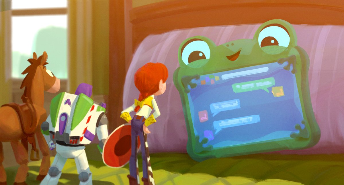 ¡Echa un vistazo a estos nuevos artes conceptuales de #Hoppers y #ToyStory5 de Disney y Pixar, que llegarán a los cines en 2026!