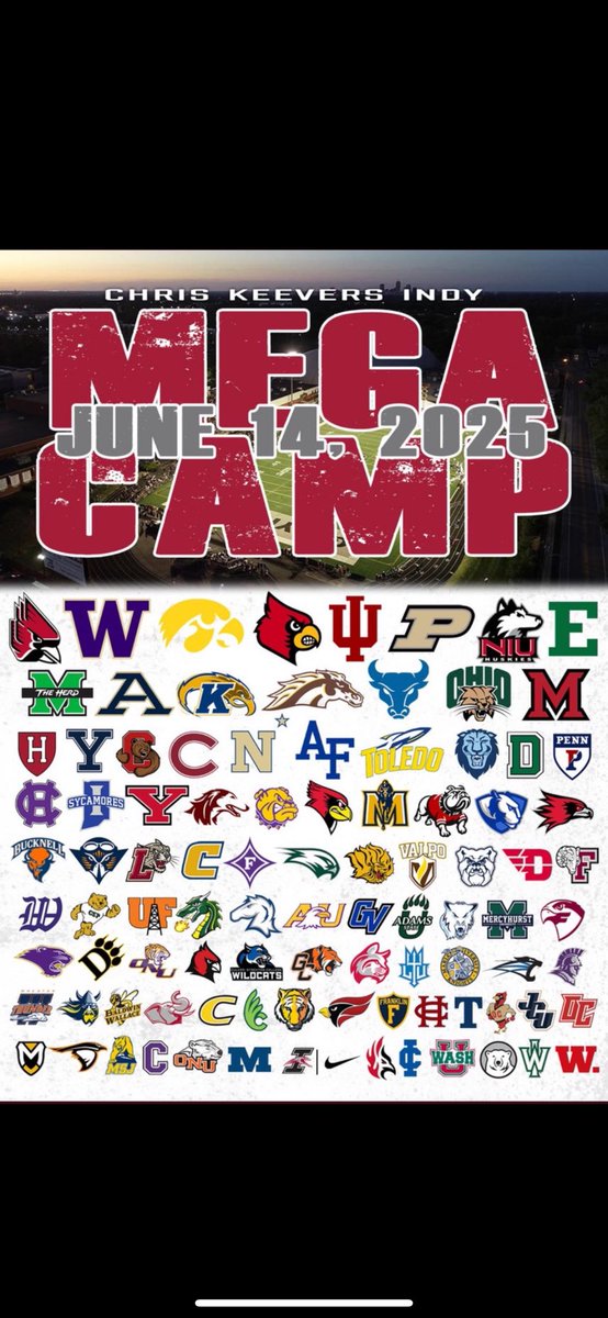 Looking forward to be able to compete at the Uindy Mega Camp tomorrow in the AM session!