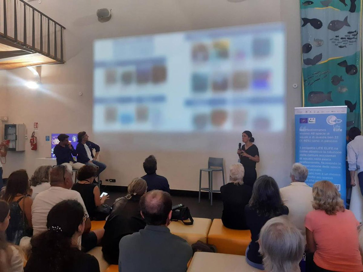 On June 11th at Genoa’s Blue District, we presented #Elifeproject, focused on Mediterranean shark conservation, during “Sustainable fishing: conserving endangered species.” Thanks to Nicola Rasore, Massimiliano Bottaro, Edoardo Olmi &amp; Federica Barbera for their insights! 🌊