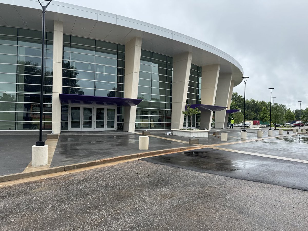 The construction fence has been removed and the new look of Timmons Arena is fantastic! Still a little bit of work to do before the grand opening in the fall!