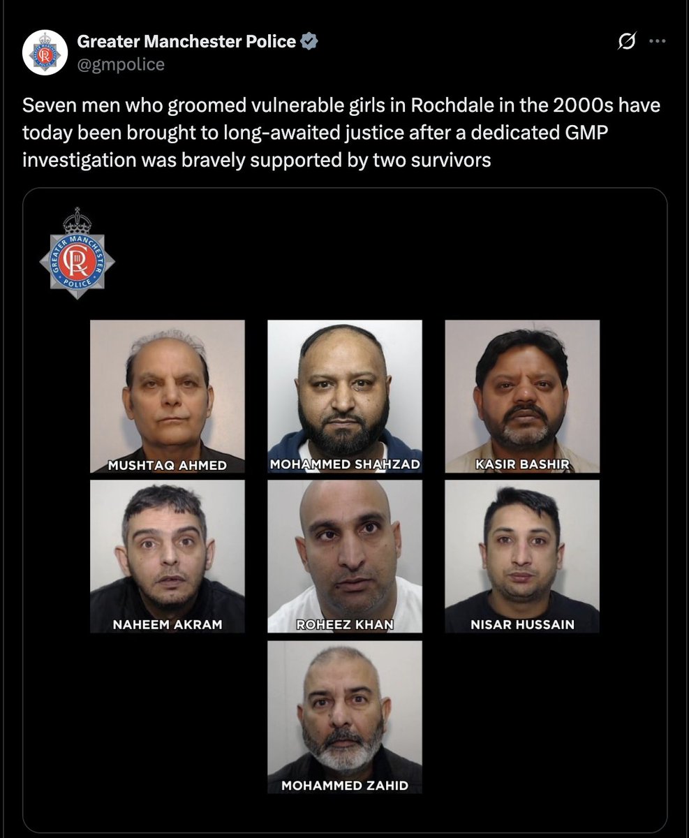 Raja Miah (@recusant_raja) on Twitter photo Would any of these investigations have ever have gone ahead if a handful of us had not put on the political pressure that forced <a href="/gmpolice/">Greater Manchester Police</a> to do what they should have done in the first place?
- How many of these men were initially protected from prosecution because of which clan Would any of these investigations have ever have gone ahead if a handful of us had not put on the political pressure that forced <a href="/gmpolice/">Greater Manchester Police</a> to do what they should have done in the first place?
- How many of these men were initially protected from prosecution because of which clan