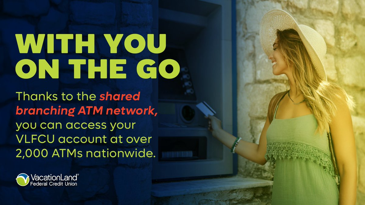 Summer vacation plans taking you on the road? Don't let banking put the brakes on your fun! VLFCU's participation in Shared Branching means you can access your cash at 6,000 branches &amp; 2,000 ATMs nationwide. Enjoy worry-free adventures wherever you roam!
vlfcu.org/services/co-op…