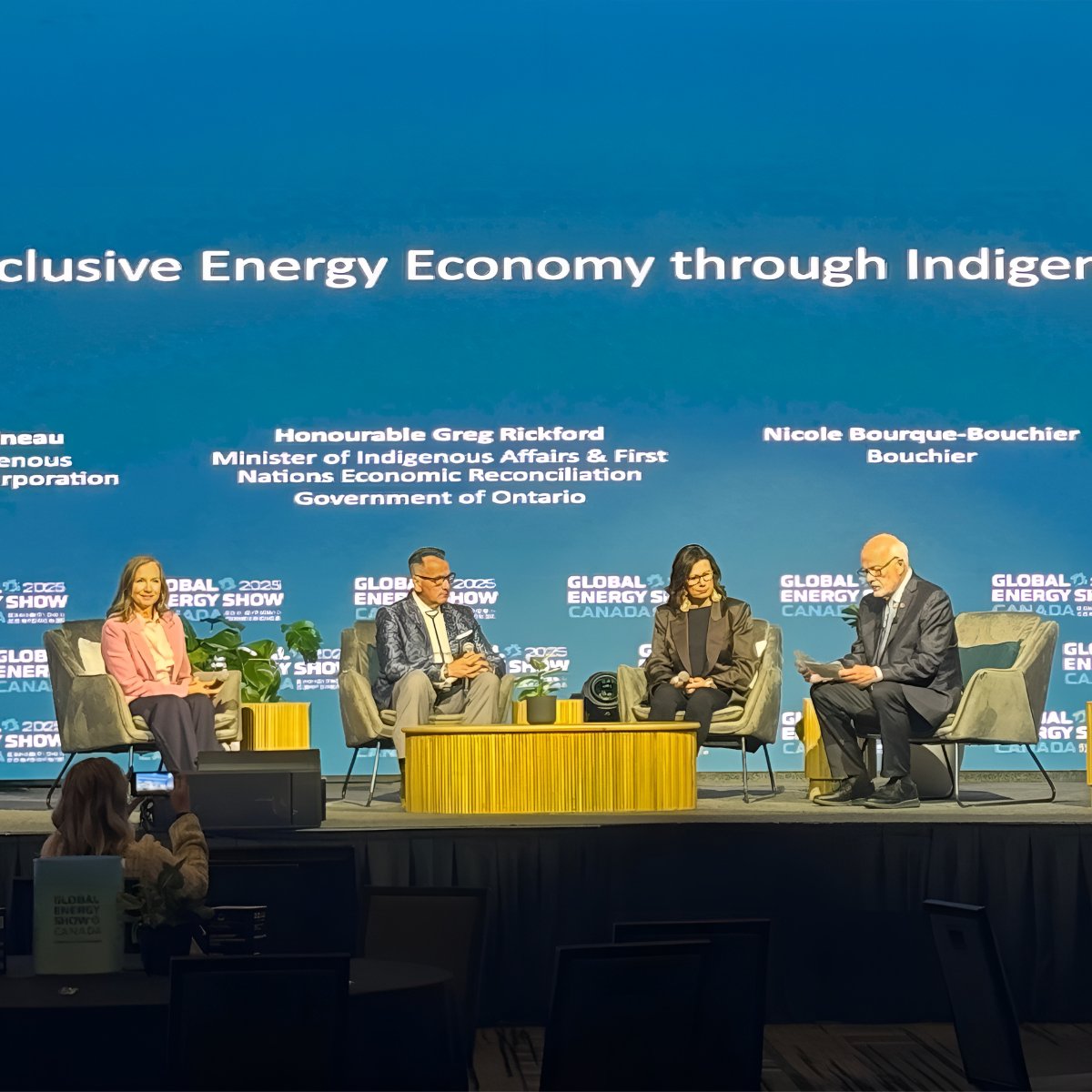 AIOC CEO Chana Martineau spoke at #GlobalEnergyShow2025 about building an inclusive energy economy through Indigenous equity. Real ownership, long-term impact, and a future shaped through Indigenous leadership.
