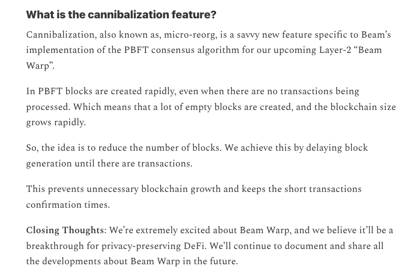 "cannibalization" testing underway for our upcoming Layer-2 "Beam Warp".