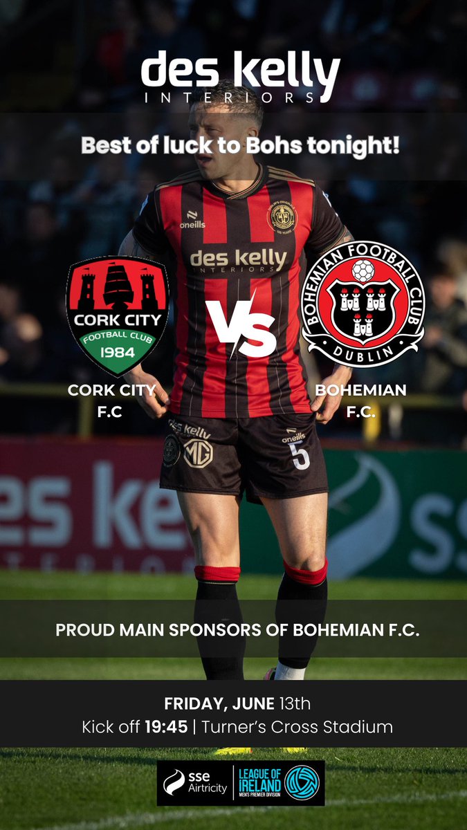 Good luck to the lads tonight ❤️🖤
Check out our Instagram for an amazing giveaway ! ✨