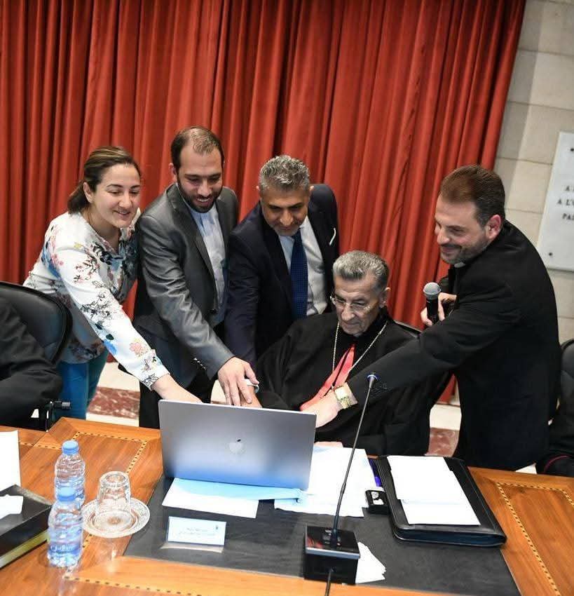 bkerki's tweet photo. غبطة #البطريرك_الراعي والسادة الأساقفة الموارنة في إطلاق الموقع الجديد لل #البطريركية_المارونية الذي صمّمه وأنتجه مكتب الإعلام الرقمي في البطريركية المارونية 
وإليكم الرابط الرسمي للموقع :  https://t.co/ni9d1CqIbu

https://t.co/PRXctuGU8g

  #الراعي #شركة_ومحبة #بكركي #لبنان https://t.co/tLWq3FM0fv