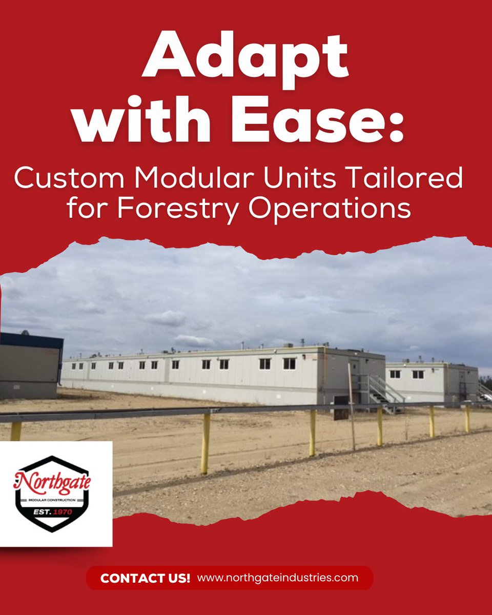 Northgate_Ltd's tweet image. Adaptability meets innovation. Northgate’s custom modular units are designed to meet the rugged demands of forestry operations—helping your team stay productive, mobile, and efficient in any environment. 🌲 

#ForestrySolutions #ModularAdvantage #NorthgateIndustries