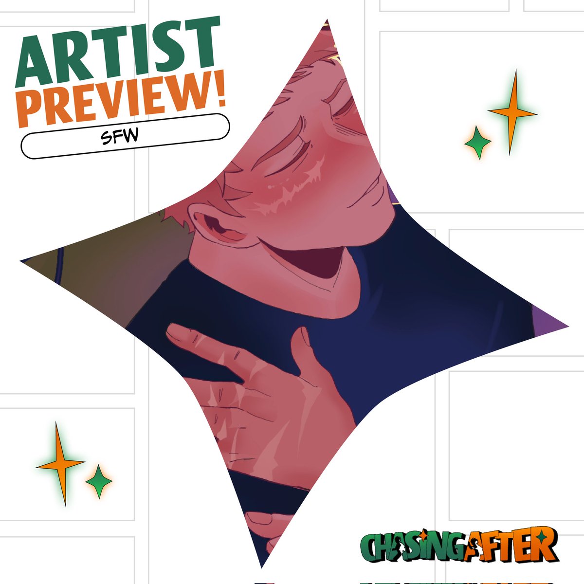 Re_1tsu's tweet image. Hi!!!
It's a pleasure and happiness to say that this is my preview for @DKBKzine 's zine. This was a challenge, but I feel proud of what I create tysm for making this zine 💚🧡✨️🫶