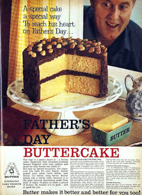 Retro Ad #FAthersDay Buttercake with Chocolate Frosting dyingforchocolate.blogspot.com/2025/06/father…