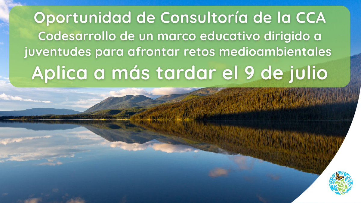 Comisión para la Cooperación Ambiental (@cca_espanol) on Twitter photo 🚨 Prórroga de la fecha límite: 9 de julio🚨
🌿 ¡Oportunidad para #Consultores!
Buscamos consultores para crear conjuntamente un marco de #EducaciónAmbiental con comunidades #indígenas y #jóvenes de #AméricaDelNorte 🌎
👉 cec.org/es/acerca-de-l… 🚨 Prórroga de la fecha límite: 9 de julio🚨
🌿 ¡Oportunidad para #Consultores!
Buscamos consultores para crear conjuntamente un marco de #EducaciónAmbiental con comunidades #indígenas y #jóvenes de #AméricaDelNorte 🌎
👉 cec.org/es/acerca-de-l…