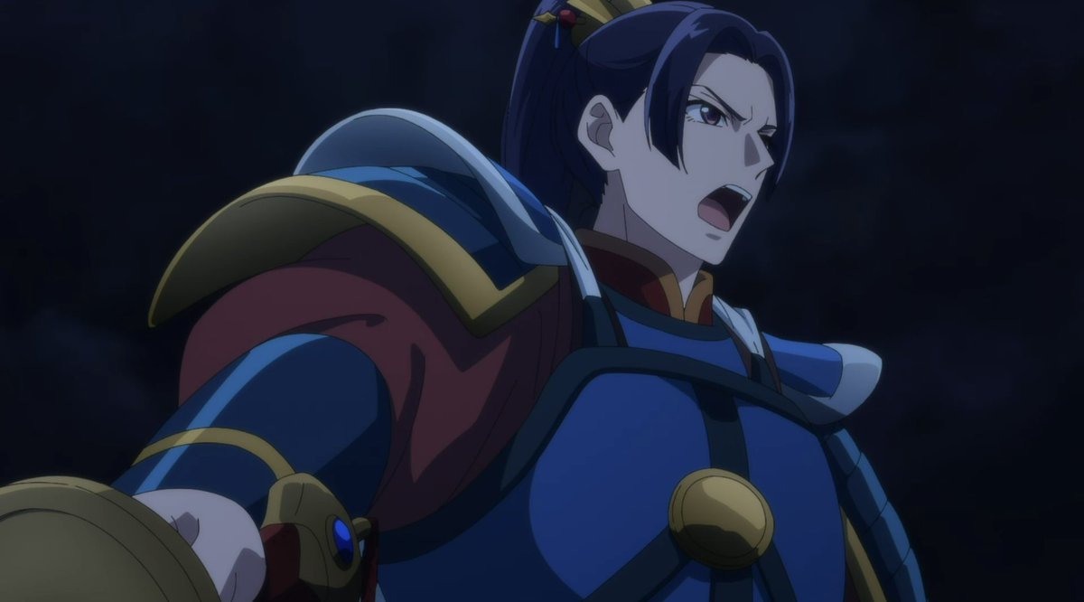 Jinshi looks so huge in his armor