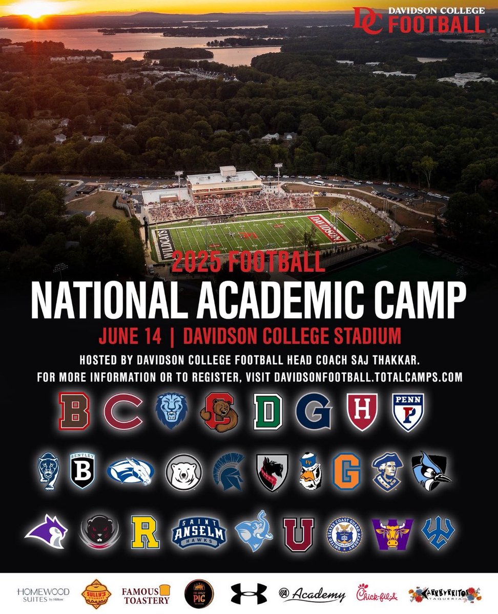 Jack Sutter (@jacksutter27) on Twitter photo I will be attending the National Academic Camp <a href="/DavidsonCollege/">Davidson College</a> this Saturday. Can’t wait to put in the work with <a href="/DavidsonFB/">Davidson Football</a> and meet all the other visiting coaches!
<a href="/DSGBCoachCam/">Coach Cam Gibson</a> <a href="/Coach_Thakkar/">Saj Thakkar</a>
<a href="/coach_ahles/">Miles Ahles</a> <a href="/CoachLukeJenks/">Luke Jenkins</a>
<a href="/CoachTKrause/">Tim Krause</a> I will be attending the National Academic Camp <a href="/DavidsonCollege/">Davidson College</a> this Saturday. Can’t wait to put in the work with <a href="/DavidsonFB/">Davidson Football</a> and meet all the other visiting coaches!
<a href="/DSGBCoachCam/">Coach Cam Gibson</a> <a href="/Coach_Thakkar/">Saj Thakkar</a>
<a href="/coach_ahles/">Miles Ahles</a> <a href="/CoachLukeJenks/">Luke Jenkins</a>
<a href="/CoachTKrause/">Tim Krause</a>