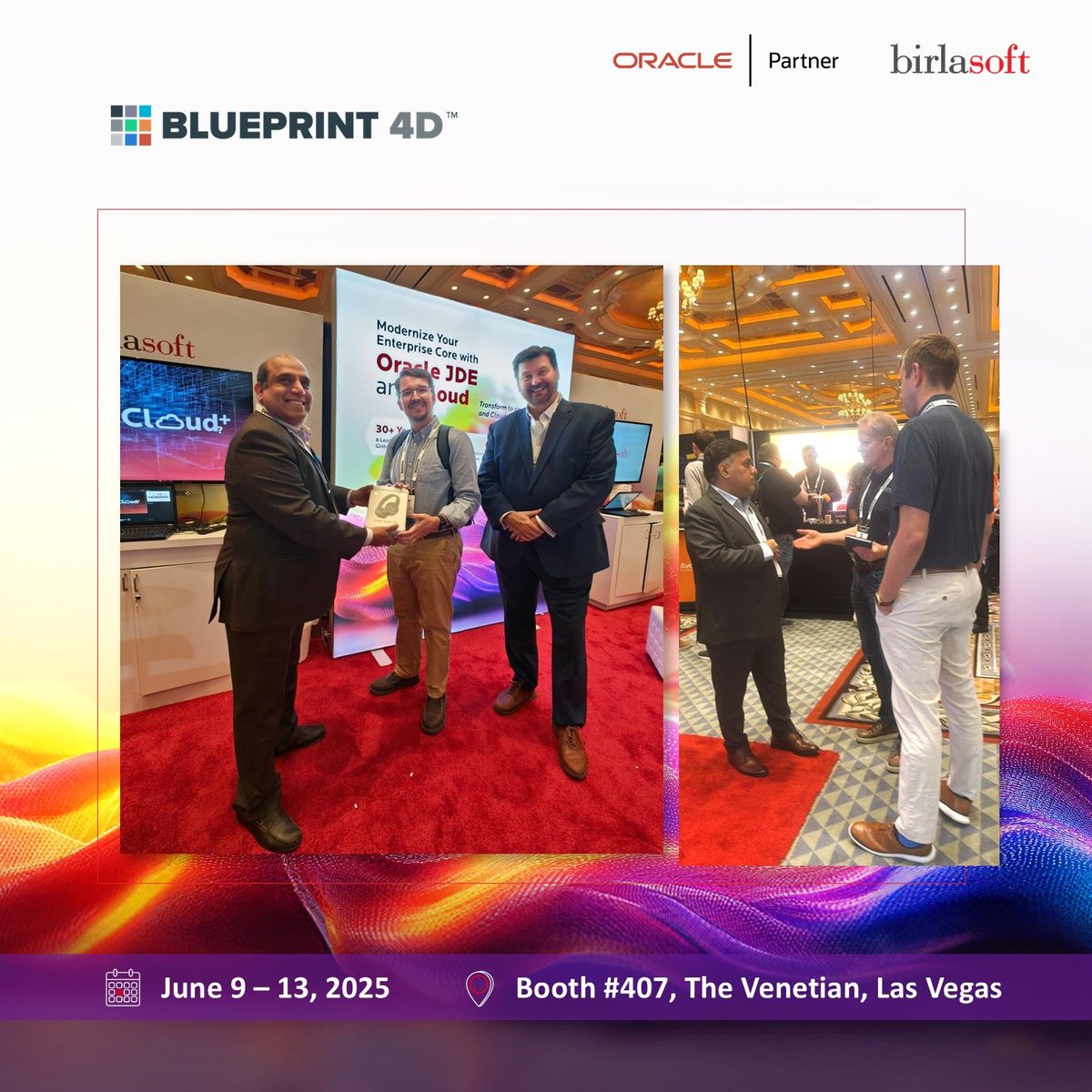 birlasoft's tweet image. Day 3 at #Blueprint4D 2025 concluded with impactful networking, idea exchanges, and high-energy discussions on ERP consolidation, tackling data migration challenges, harnessing #GenAI for greater operational agility &amp;amp; cost savings, and much more.

Special congratulations to…