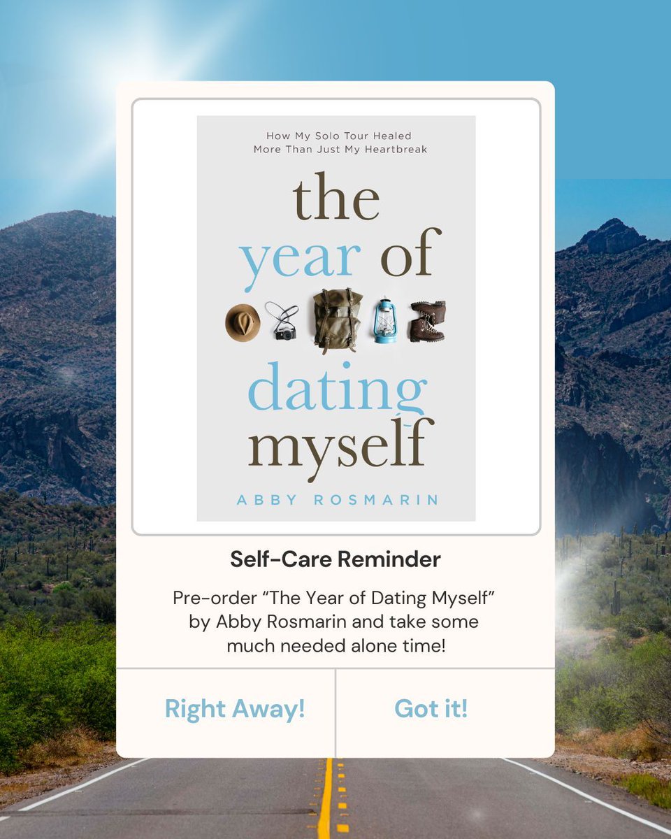It's important to take some time for yourself and focus on inner-healing. For #NationalHermitWeek, give yourself a well deserved break. "The Year of Dating Myself" by Abby Rosmarin comes out 7/8, #TreatYourself by pre-ordering now! LINK IN BIO <a href="/thatabbyrose/">Abby Rosmarin</a> #self-healing #bookish