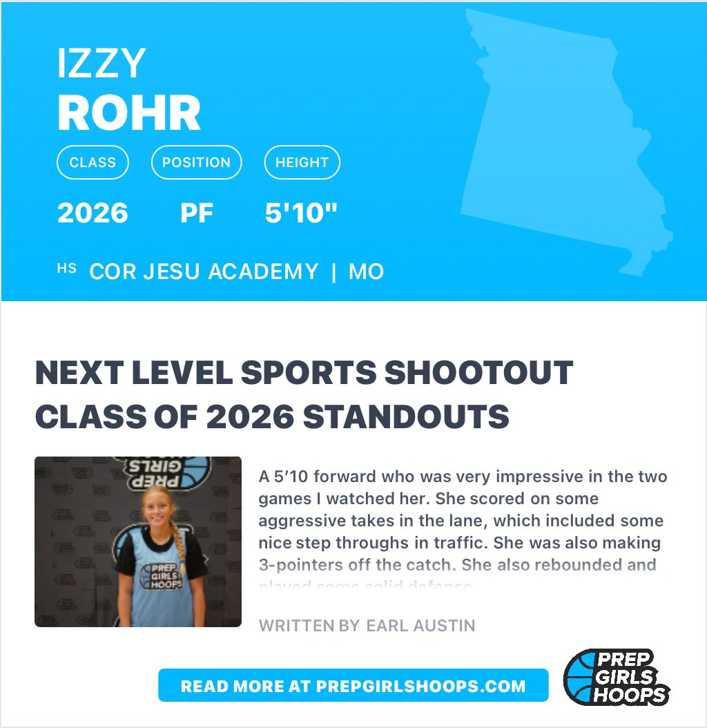 Izzy Rohr (@izzy_rohr) on Twitter photo Thanks for the write up <a href="/earlaustinjr/">Earl Austin Jr.</a> ! Having a great time with my high school team this month and I am ready for our next games today! Thanks for the write up <a href="/earlaustinjr/">Earl Austin Jr.</a> ! Having a great time with my high school team this month and I am ready for our next games today!