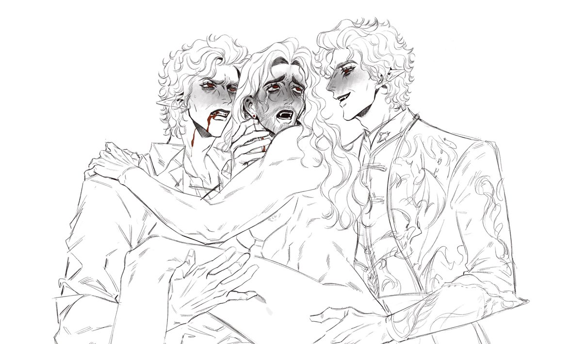 marchescapade's tweet image. on your leash_

for D.
full pic: poipiku.com/2227439/118428…

#bloodweave