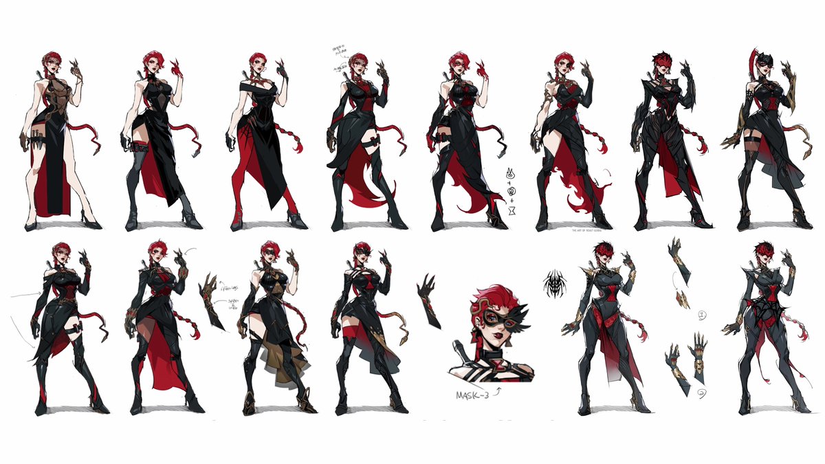 mmmmmmmmiller's tweet image. ‼️ BLACK WIDOW HELLFIRE GALA SKIN CONCEPTS

Today's Art Vision revealed a massive series of 14 unique concepts for Black Widow's Hellfire Gala 2025 costume, highlighting how difficult it can be to strike the perfect balance between authenticity and innovation when adapting…