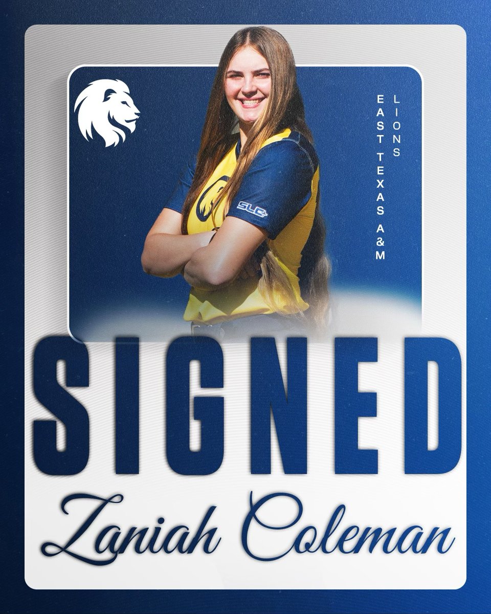 East Texas A&M Softball (@lion_softball) on Twitter photo Welcome to Lion Softball, <a href="/Zaniah_Coleman/">Zaniah Coleman</a>! #HailET Welcome to Lion Softball, <a href="/Zaniah_Coleman/">Zaniah Coleman</a>! #HailET