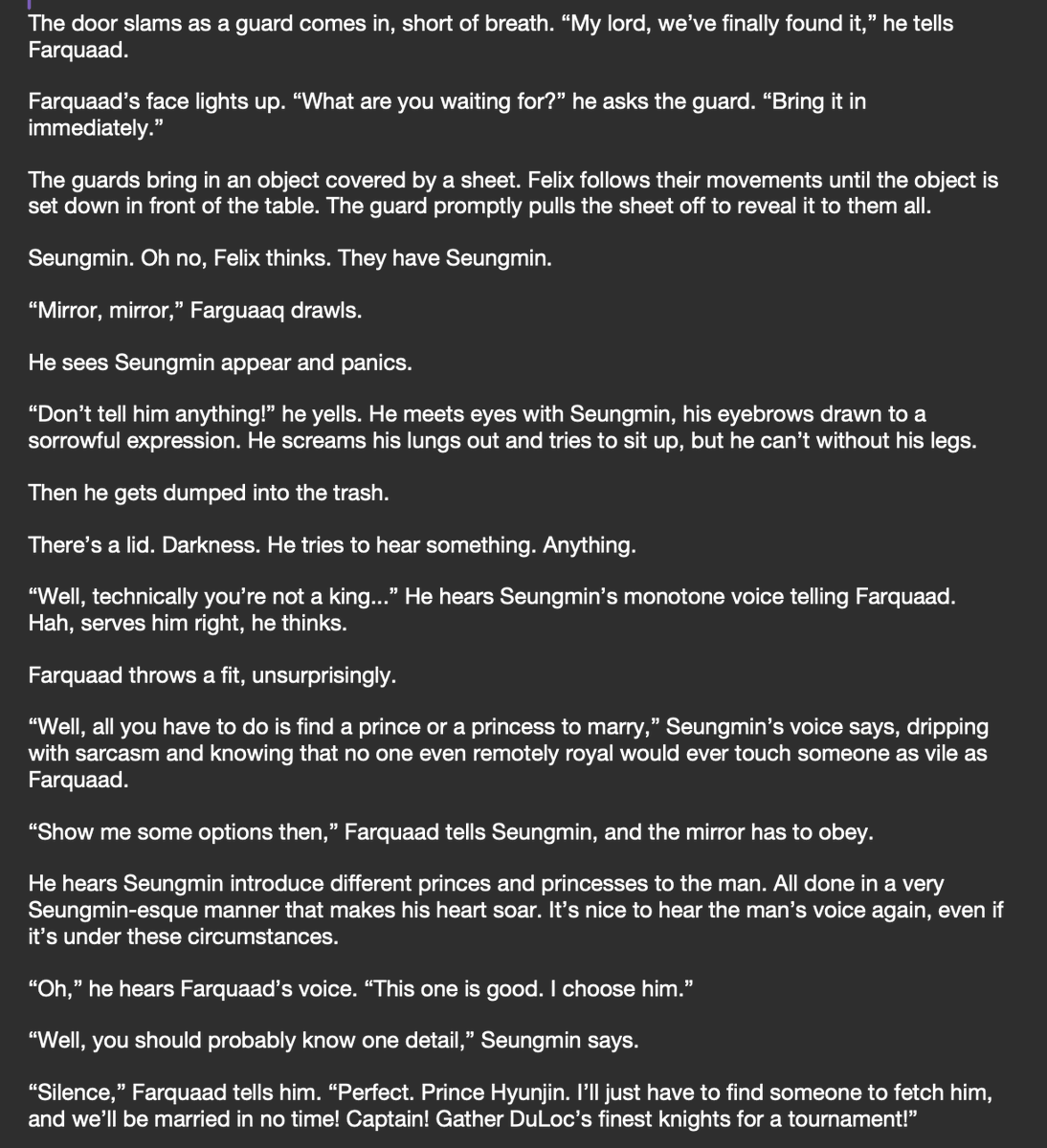 kookable7587's tweet image. Blue Flower, Red Thorns - deleted scenes | Felix &amp;amp; Seungmin