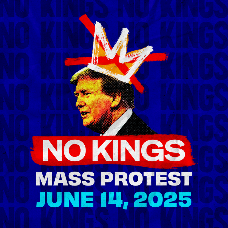 JOIN US TOMORROW: nokings.org
❌👑 ❌👑❌👑
NO THRONES NO CROWNS NO KINGS
<a href="/realDonaldTrump/">Donald J. Trump</a>