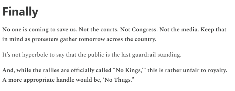 From Friday's newsletter: No Kings. No Emperors. No Thugs.
charliesykes.substack.com/p/no-kings-no-…