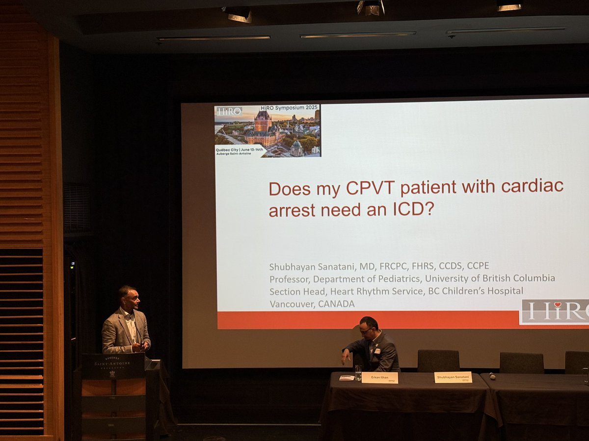 Are you tuned in for the first HiRO debate of #HiRO2025?

Does a CPVT patient with cardiac arrest need an ICD? Dr. Erkan Ilhan (Pro) vs. Dr. Shubhayan Sanatani (Contra)