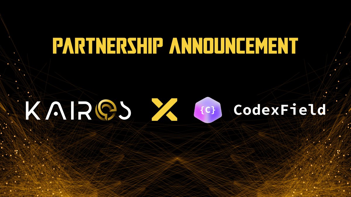 Kairos (@_kairos_ai) on Twitter photo 🚨 Partnership Announcement
Kairos 🤝 <a href="/CodexField/">CodexField</a>
We're joining forces to accelerate the future of decentralized #AI and programmable infrastructure.
Together, we're building the next frontier of Web3 computing.
#Kairos #CodexField #DePIN #AI #Web3 #Partnership 🚨 Partnership Announcement
Kairos 🤝 <a href="/CodexField/">CodexField</a>
We're joining forces to accelerate the future of decentralized #AI and programmable infrastructure.
Together, we're building the next frontier of Web3 computing.
#Kairos #CodexField #DePIN #AI #Web3 #Partnership
