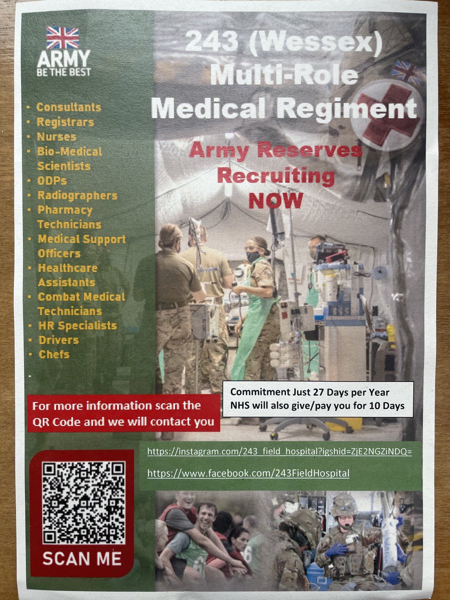 Gloucestershire Hospitals Armed Forces Advocates (@glosafa) on Twitter photo Armed Forces ward walk with Victoria from 243 Multi-Role Medical Regiment. Lots of interest in joining the Army Reserves. Scan QR code for contacts <a href="/GHFT_Excellence/">Nursing, AHP and Midwifery Excellence</a> Armed Forces ward walk with Victoria from 243 Multi-Role Medical Regiment. Lots of interest in joining the Army Reserves. Scan QR code for contacts <a href="/GHFT_Excellence/">Nursing, AHP and Midwifery Excellence</a>