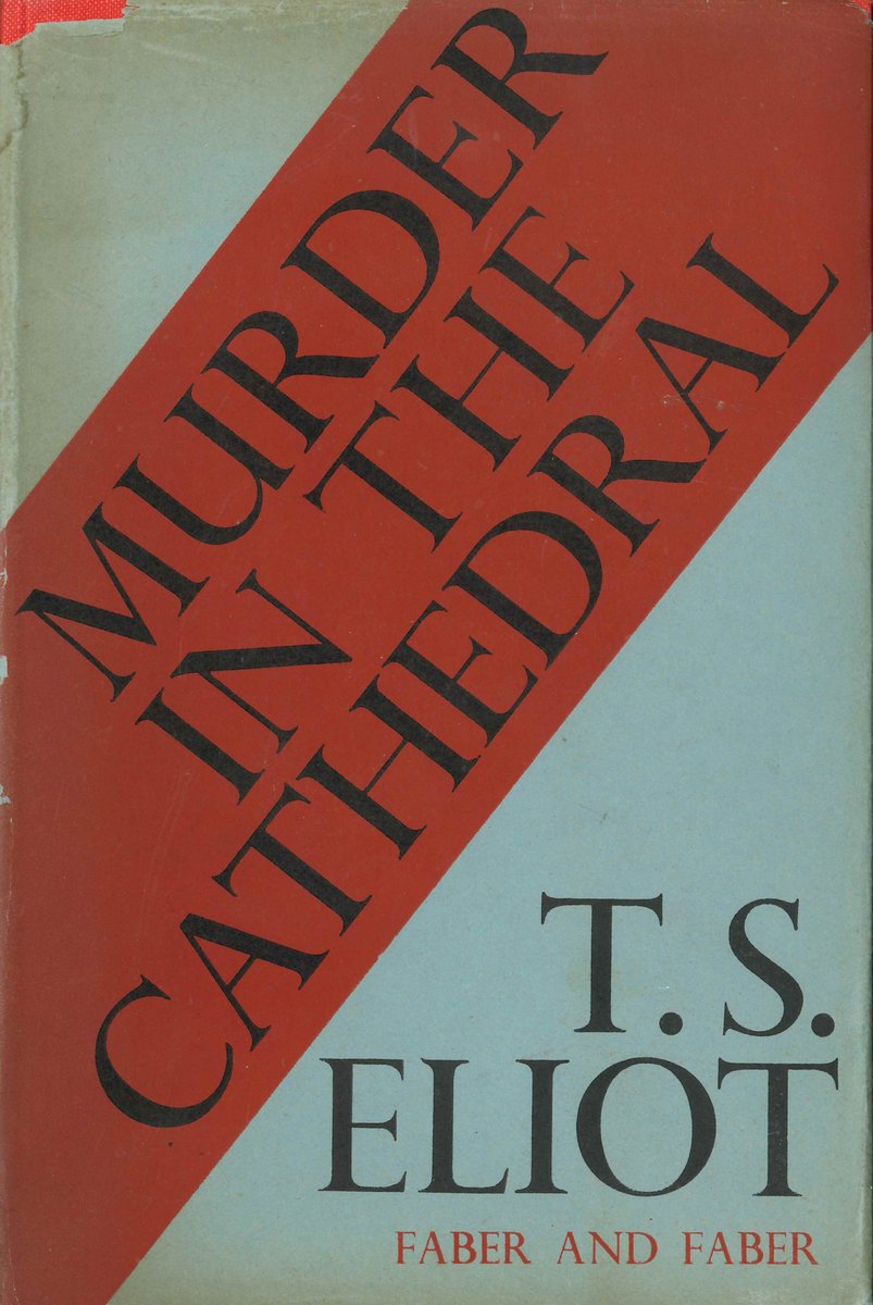 eliotfoundation's tweet image. 'This is one moment,
But know that another
Shall pierce you with a sudden painful joy
When the figure of God’s purpose is made complete.'
— Thomas Becket in 'Murder in the Cathedral', first performed at Canterbury Cathedral 90 years ago today.
#OnThisDay 1935