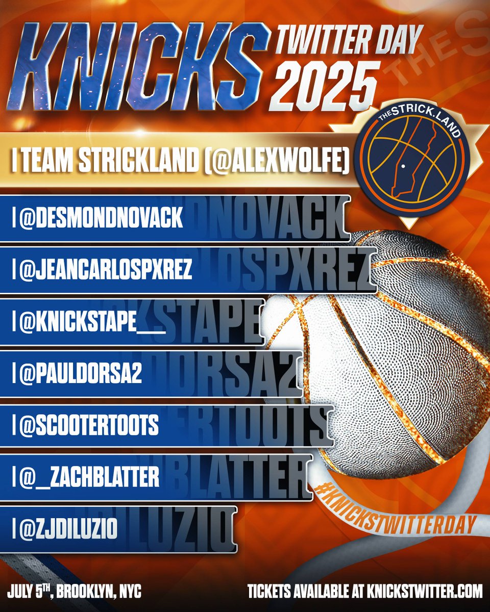 They're calling us "The 2017 Warriors of bloggers turned hoopers."

Get your tickets to see us turn up at knickstwitter.com 🤝