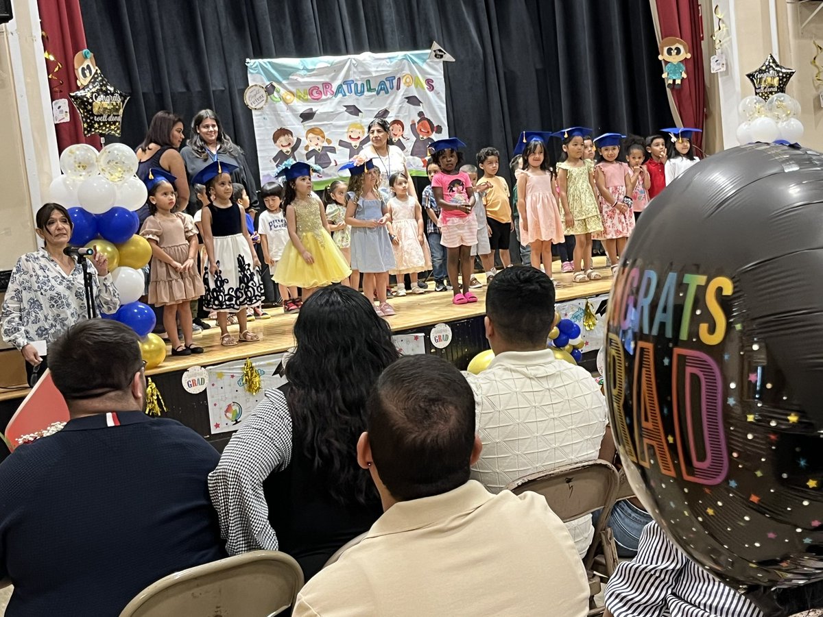 Today we held the first ever PreK Moving Up ceremony at School 5! This year was a tremendously successful  inaugural year for the Belleville Beginners at School 5. Thank you to the School 5 community for embracing early childhood education! 🎓#bellevillebeginners